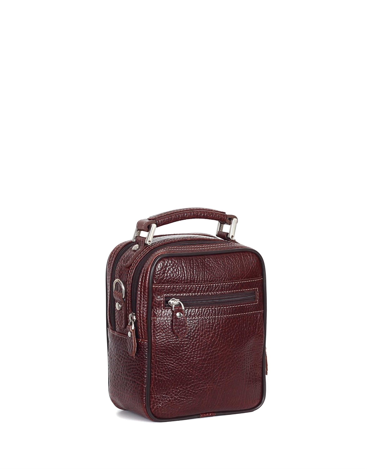 Parlak Kahve - Deri Portföy Çantası 395