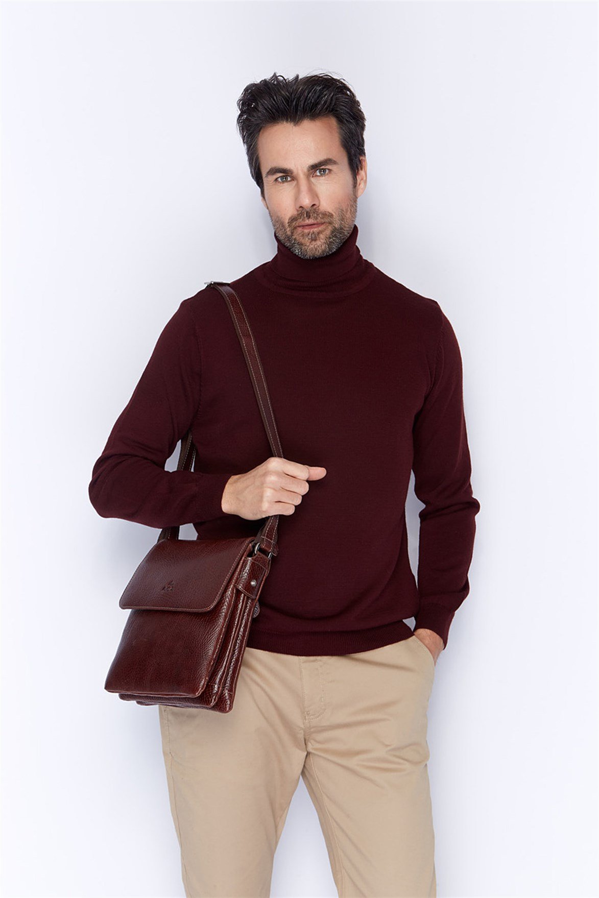 Genuine Leather Shoulder Bag - 360 - 61