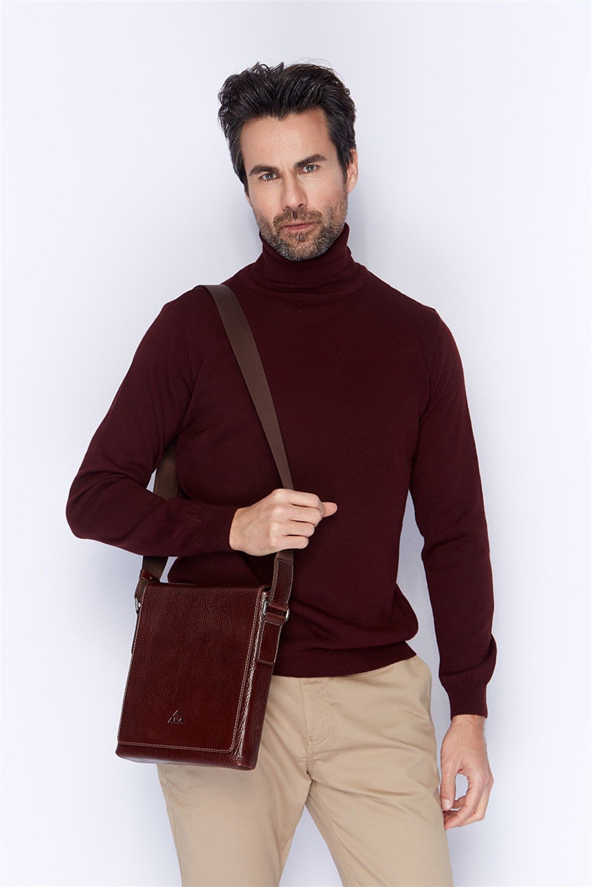 Genuine Leather Shoulder Bag - 324 - 61