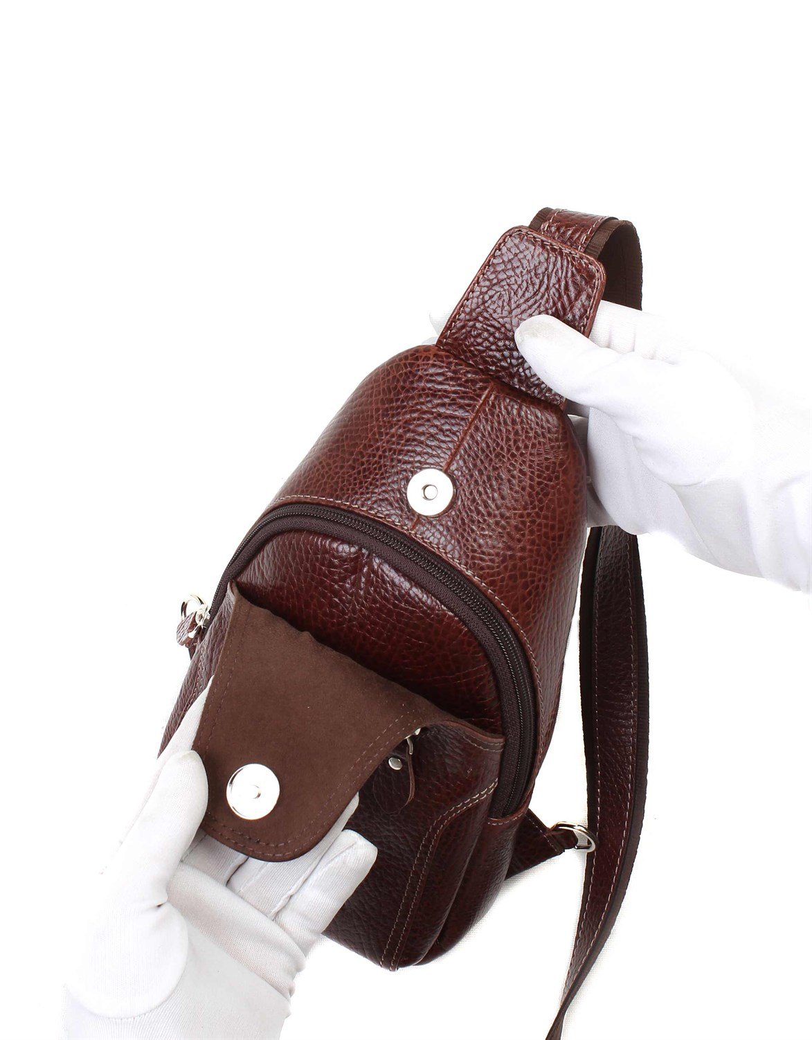 Genuine Leather Shoulder Bag - 313 - 61