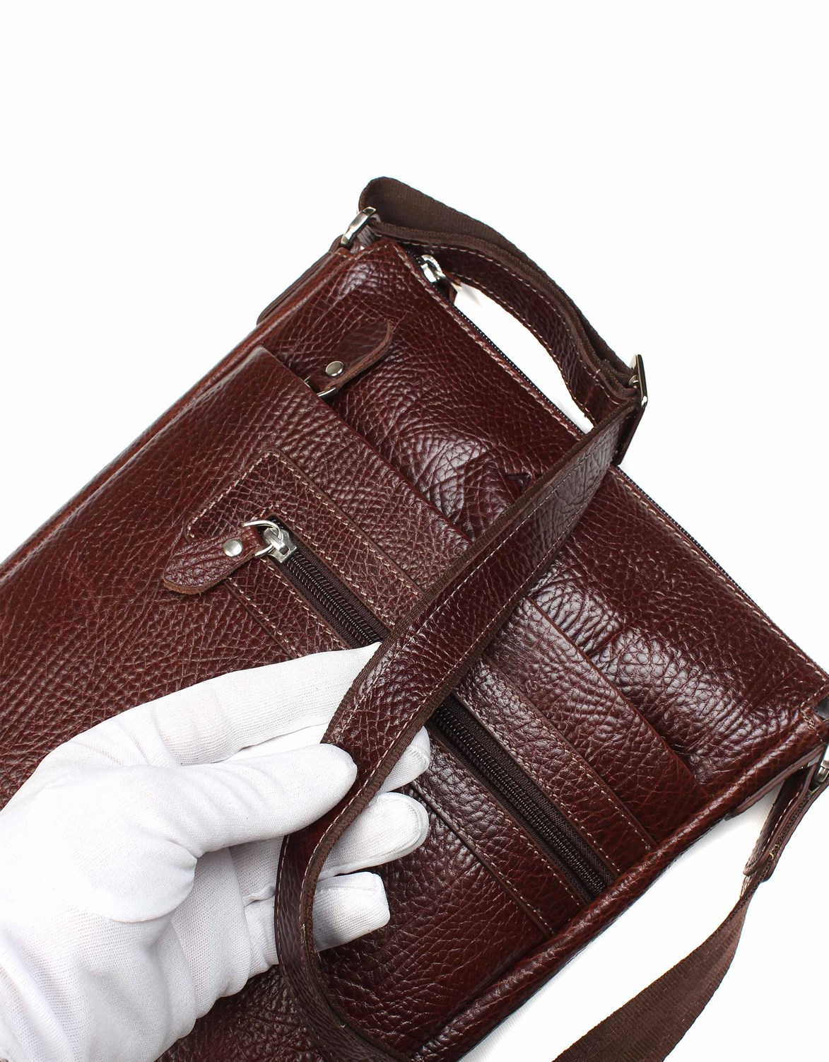 Genuine Leather Shoulder Bag - 343 - 61