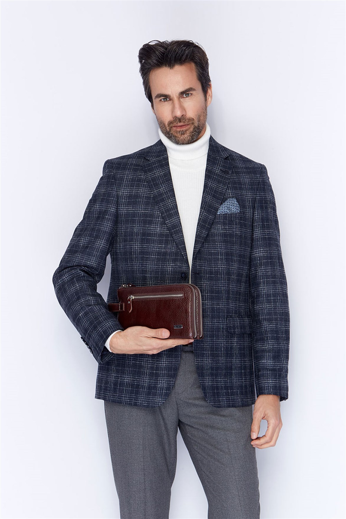 Parlak Kahve -Deri El Çantası 363