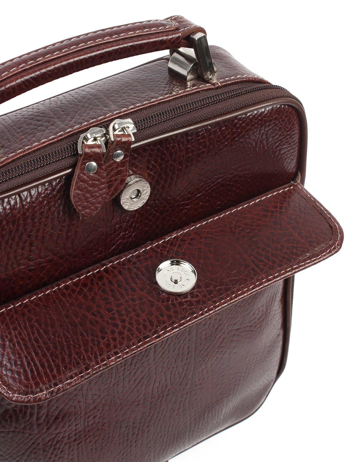 Parlak Kahve - Deri Portföy Çantası 375