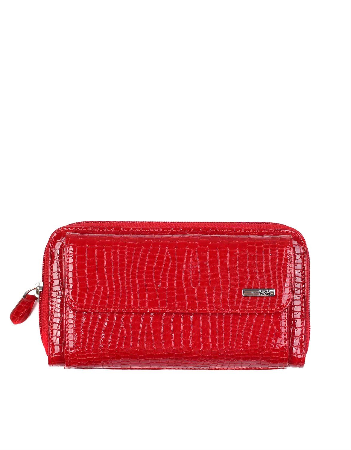 Parlak Kırmızı Deri Kadın Cüzdanı (429-42)