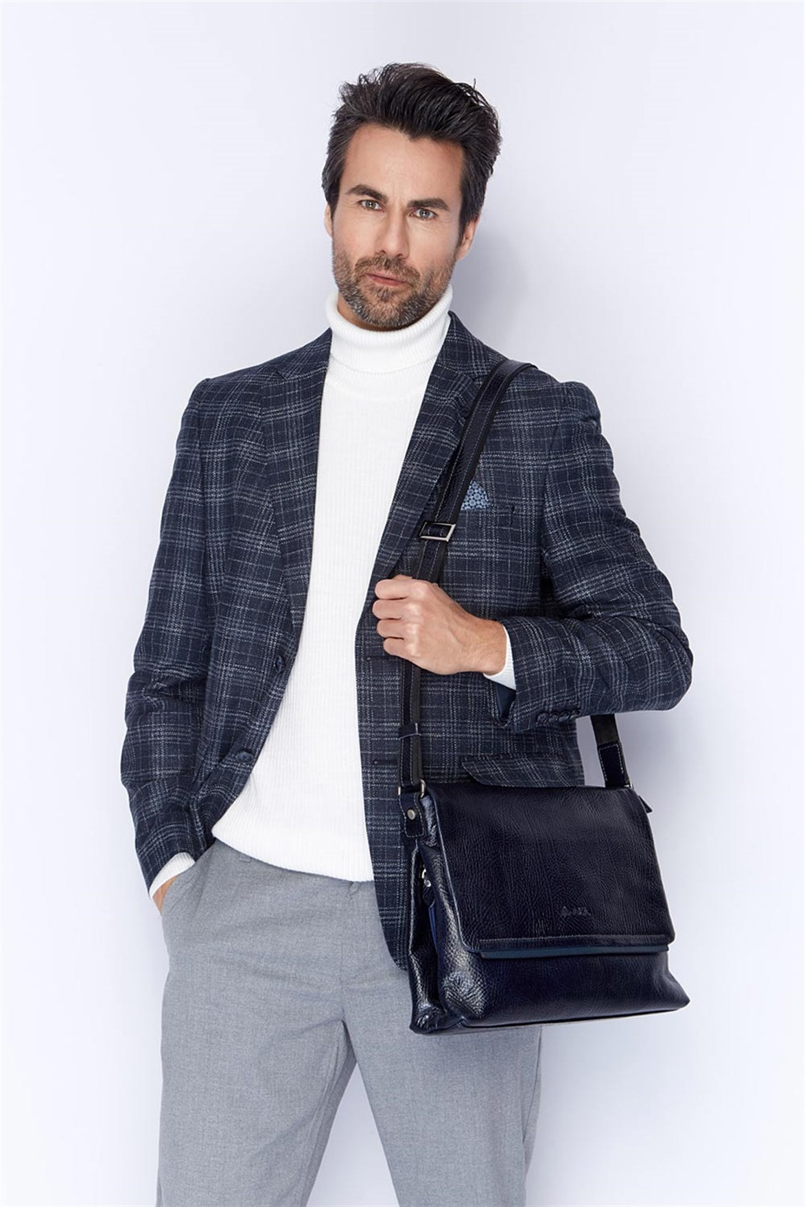 Genuine Leather Shoulder Bag - 312 - 62