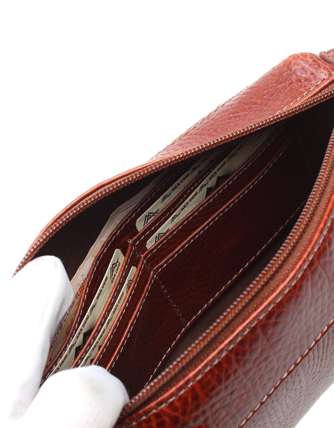 Parlak Taba - Deri El Çantası 116