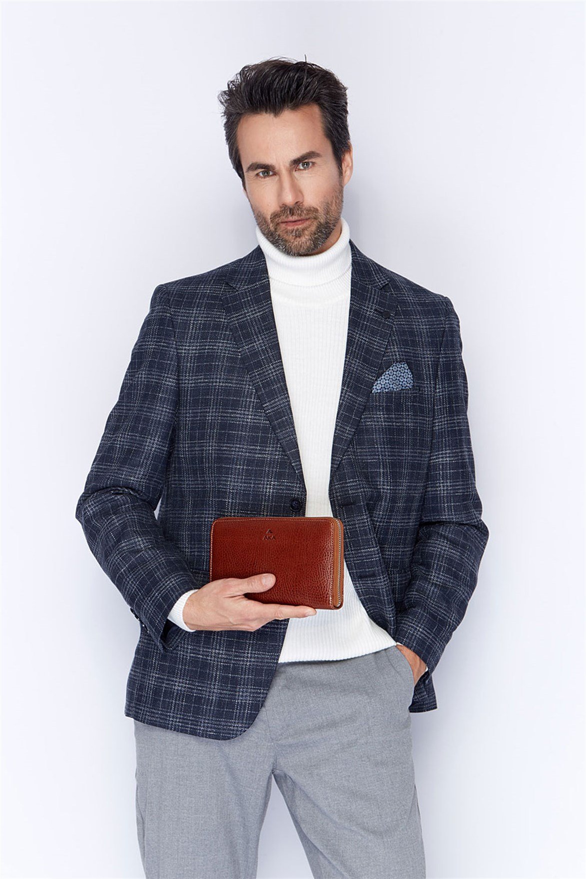 Genuine Leather Handbag - 320 - 63