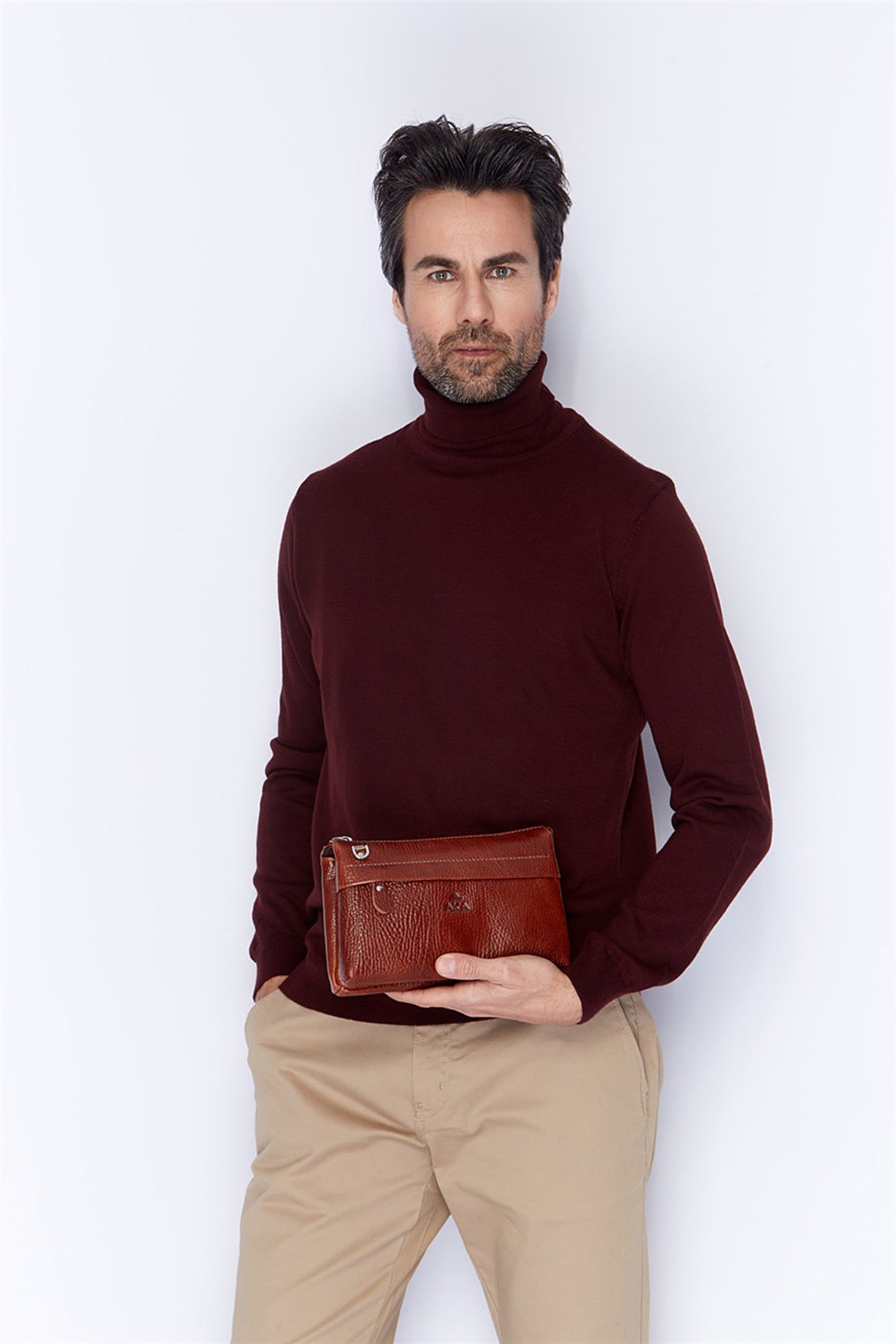 Parlak Taba - Deri El Çantası 338