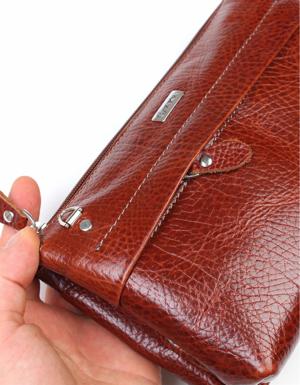 Parlak Taba - Deri El Çantası 338