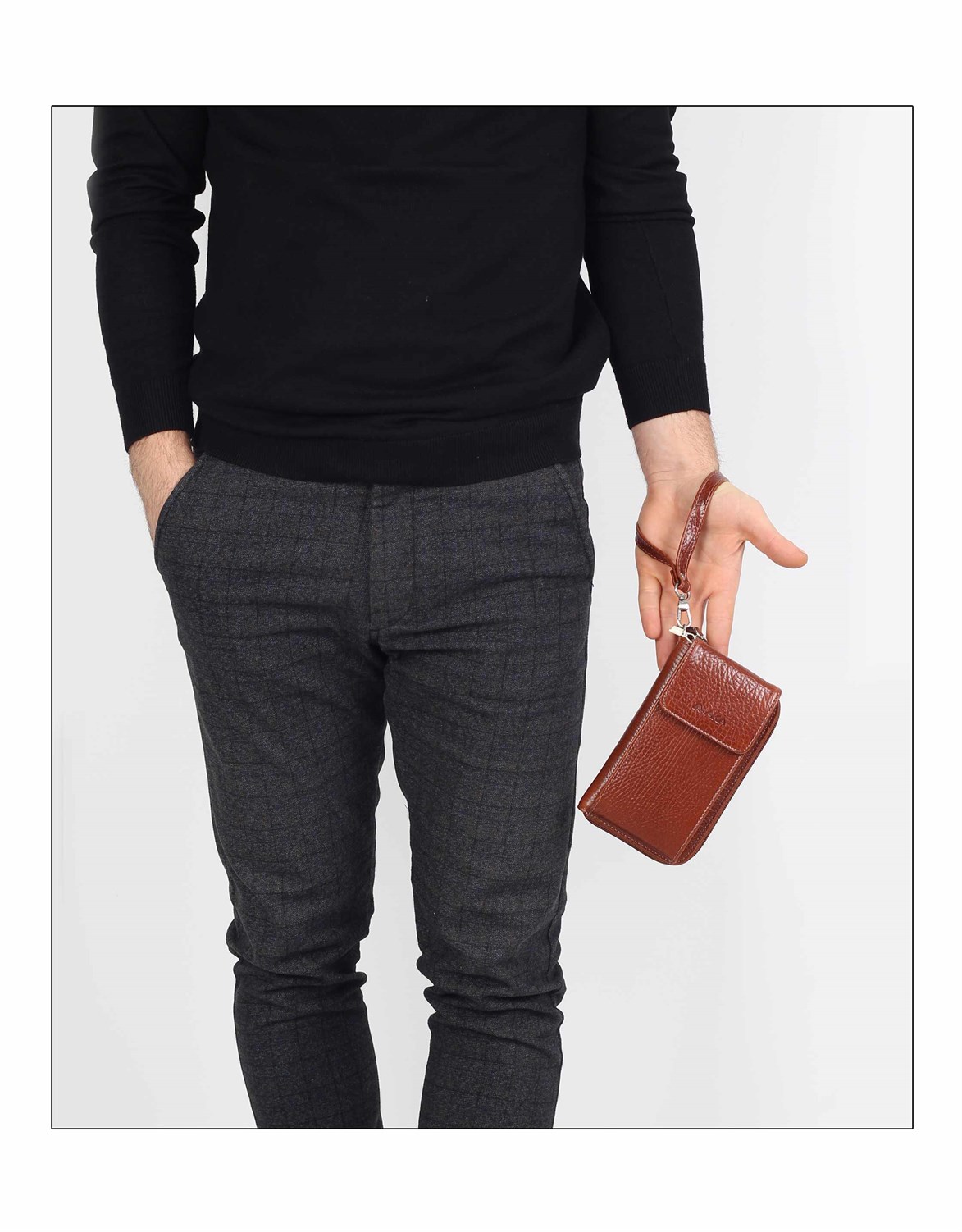 Parlak Taba - Deri El Çantası 850