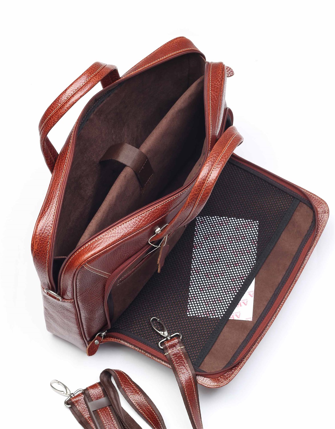 Parlak Taba - Deri Evrak Çantası 246