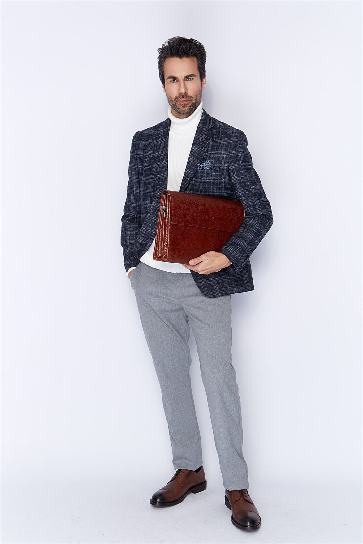 Genuine Leather Briefcase - 256 - 63