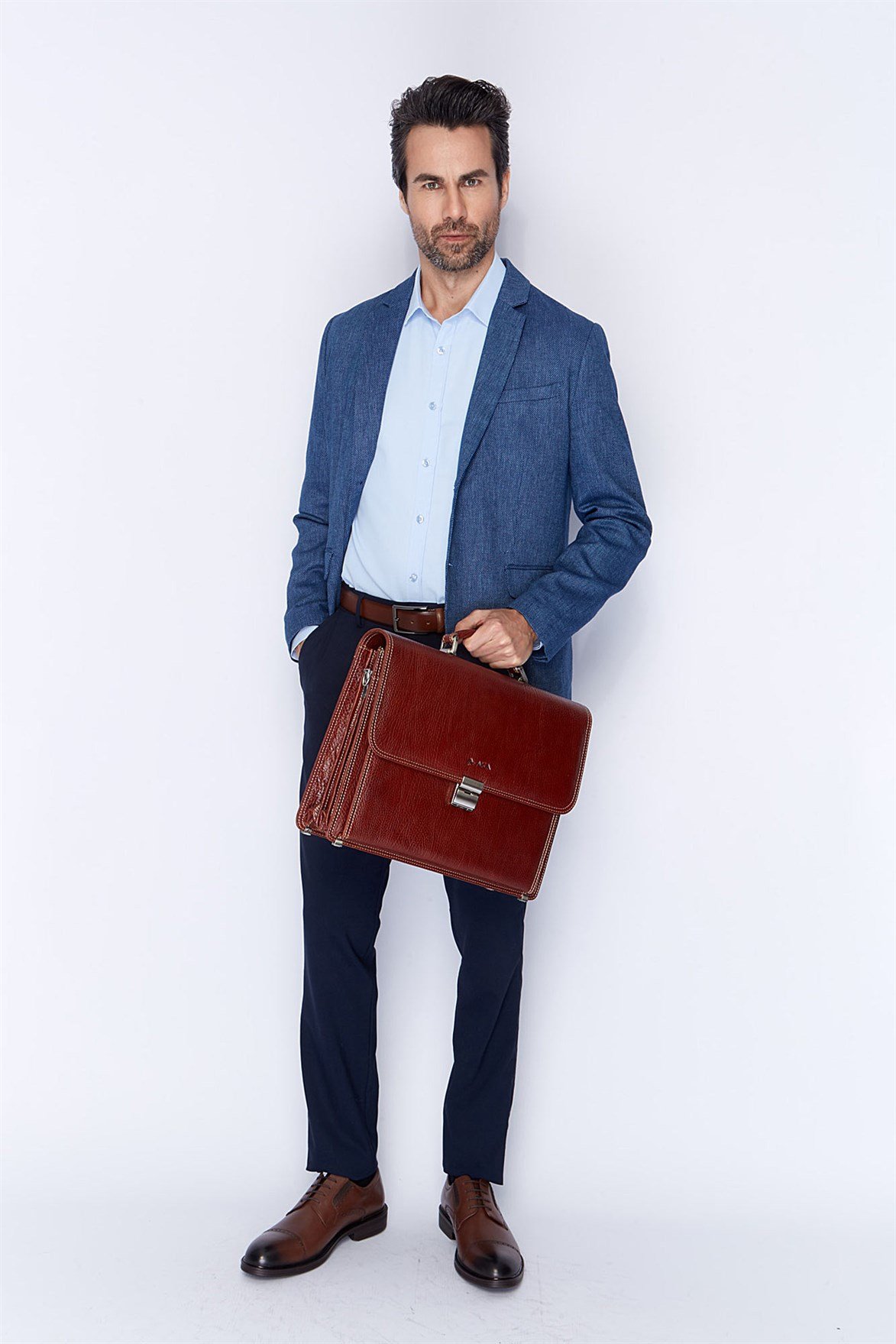 Genuine Leather Briefcase - 290 - 63