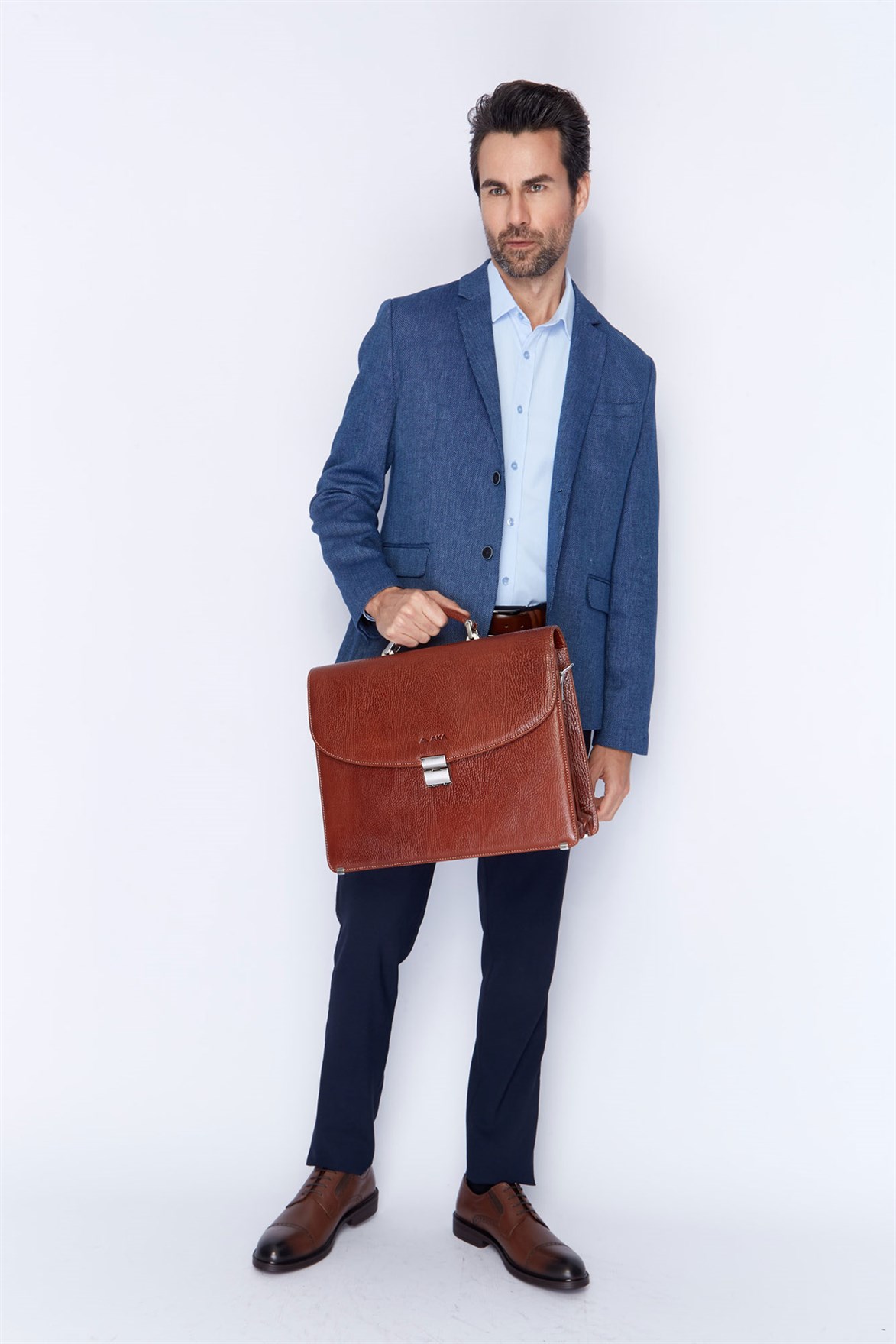 Genuine Leather Briefcase - 297 - 63