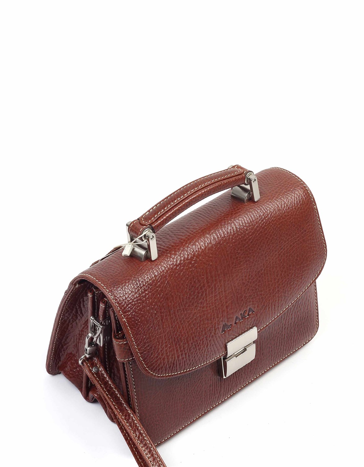 Parlak Taba - Deri Portföy Çantası 132