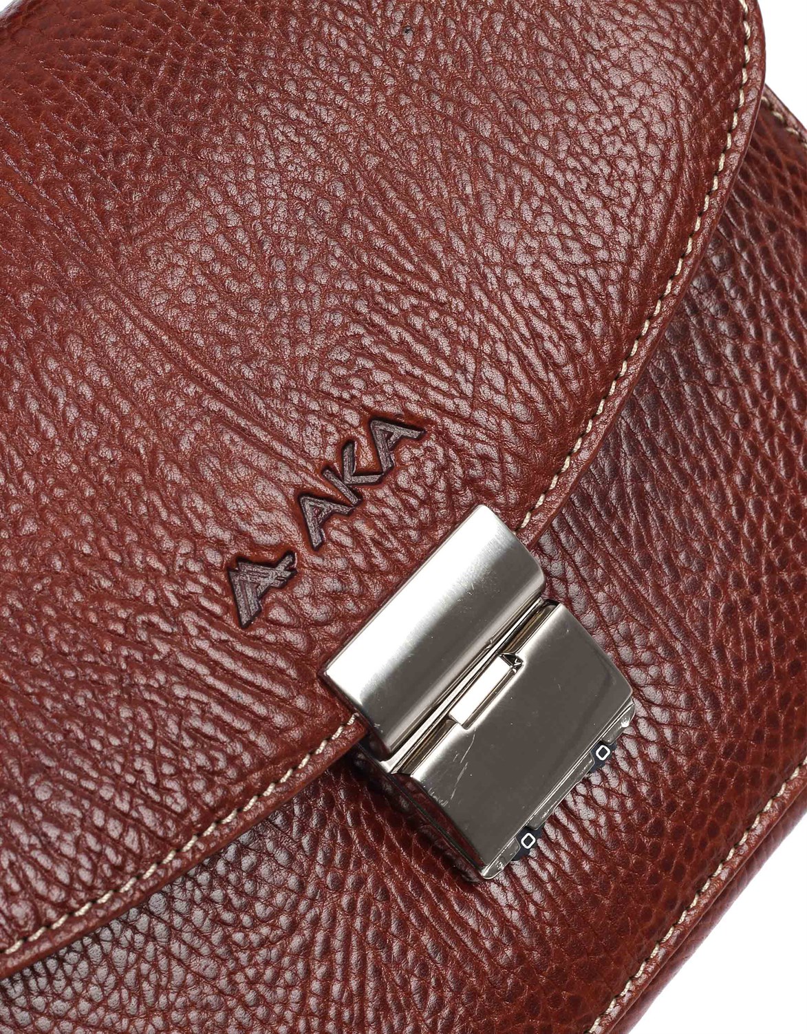 Parlak Taba - Deri Portföy Çantası 132