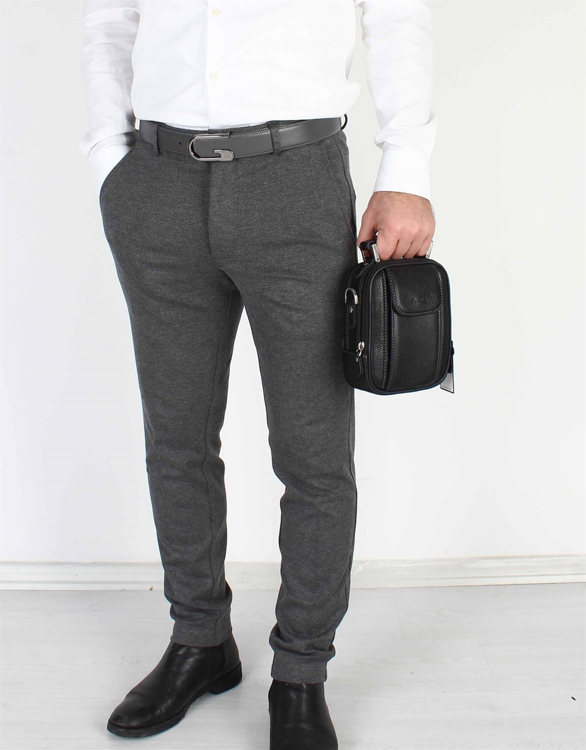 Parlak Taba - Deri Portföy Çantası 342