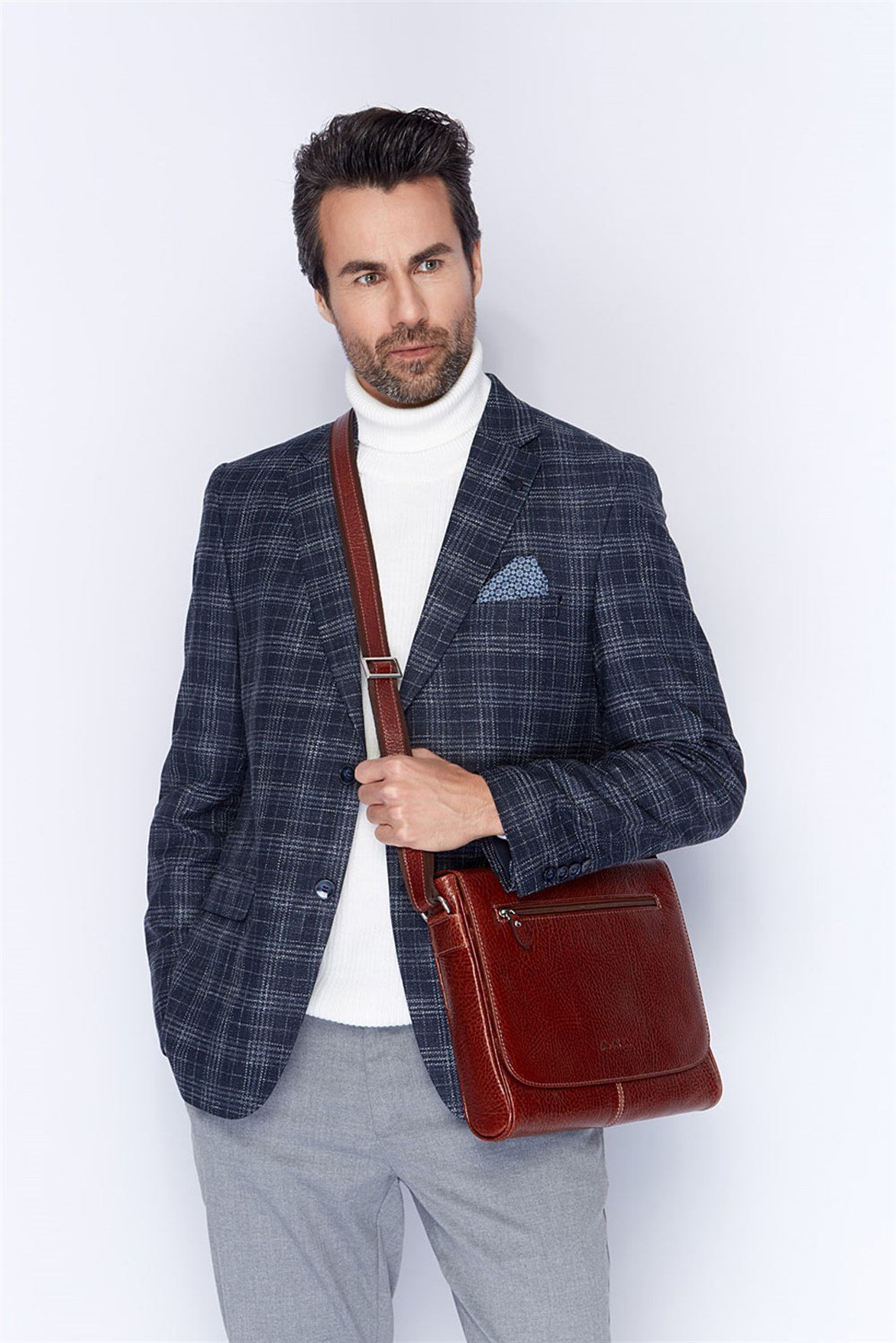 Genuine Leather Shoulder Bag - 398 - 63