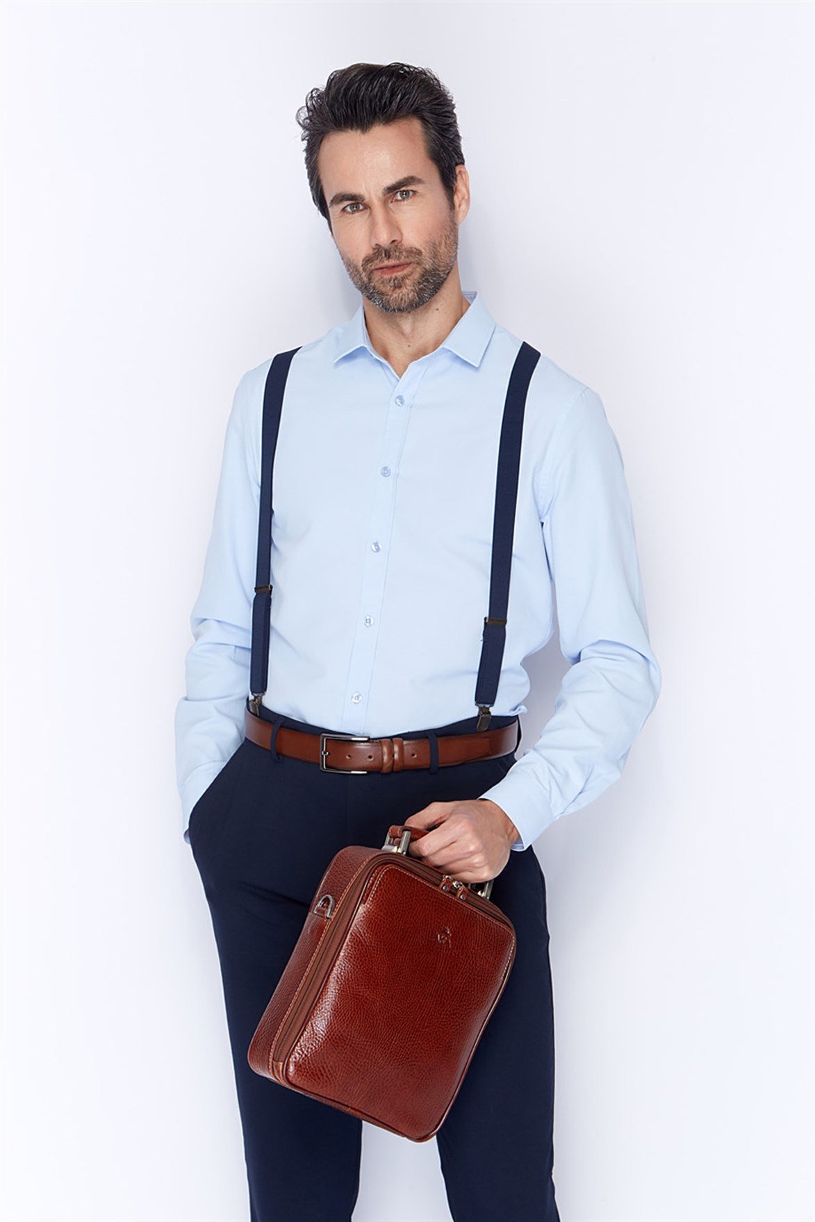 Genuine Leather Hand and Shoulder Bag 375 63