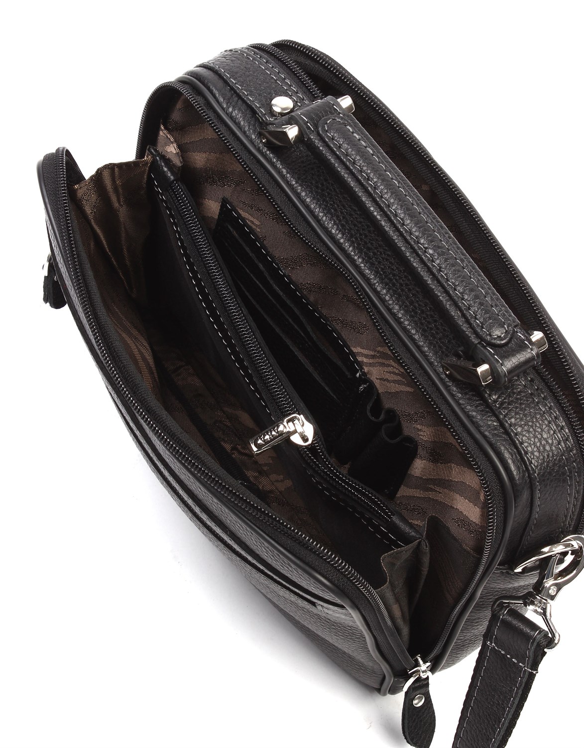 Siyah Deri Portföy Çantası 390 2