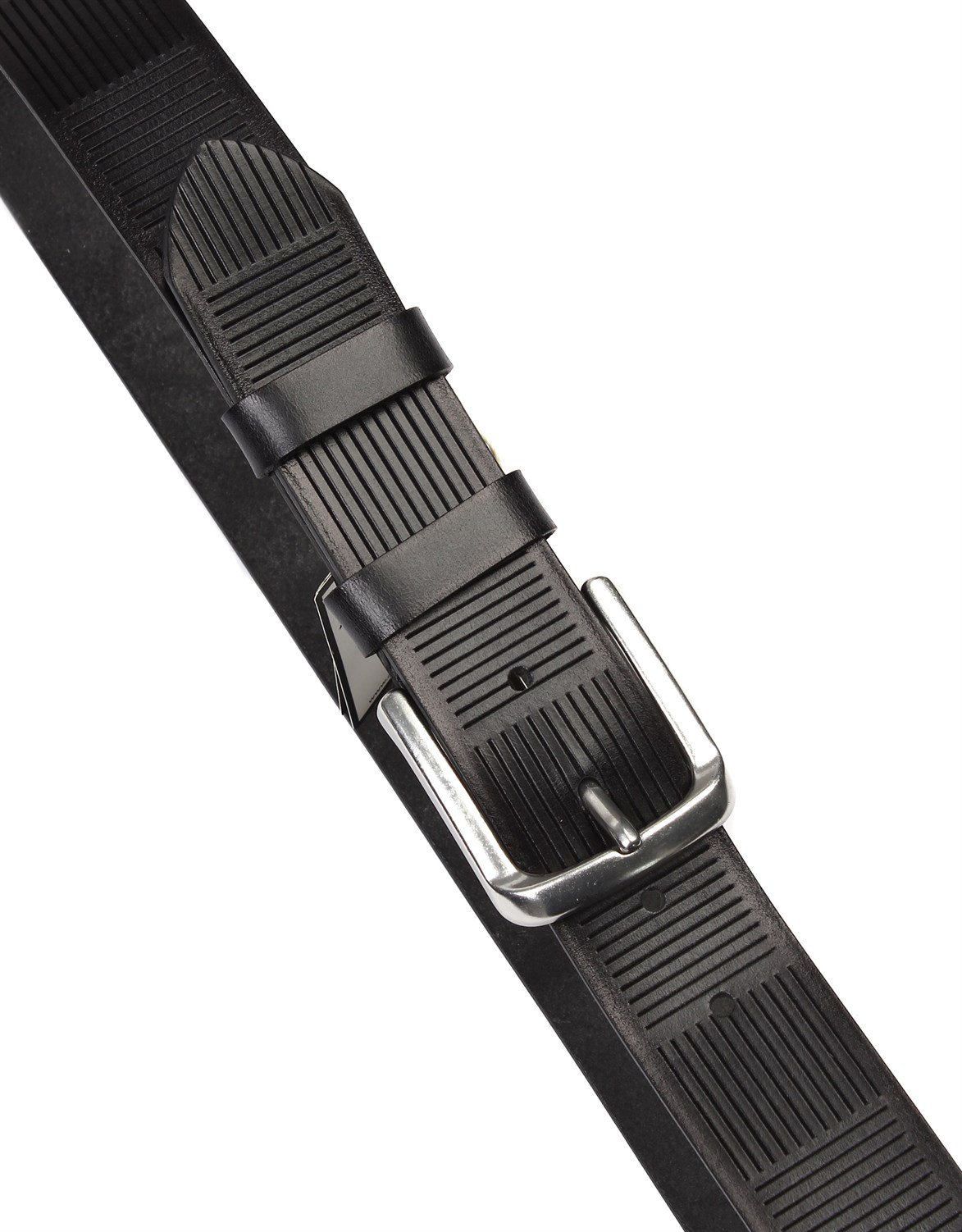 Siyah Hakiki Deri Spor Erkek Kemeri sk3010