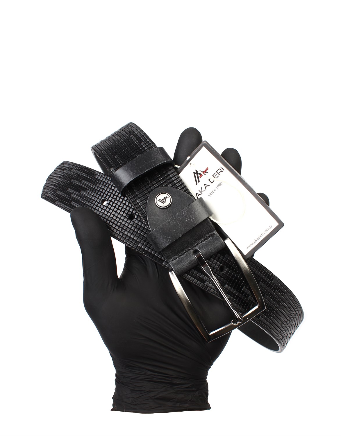 Siyah Hakiki Deri Spor Erkek Kemeri sk3011