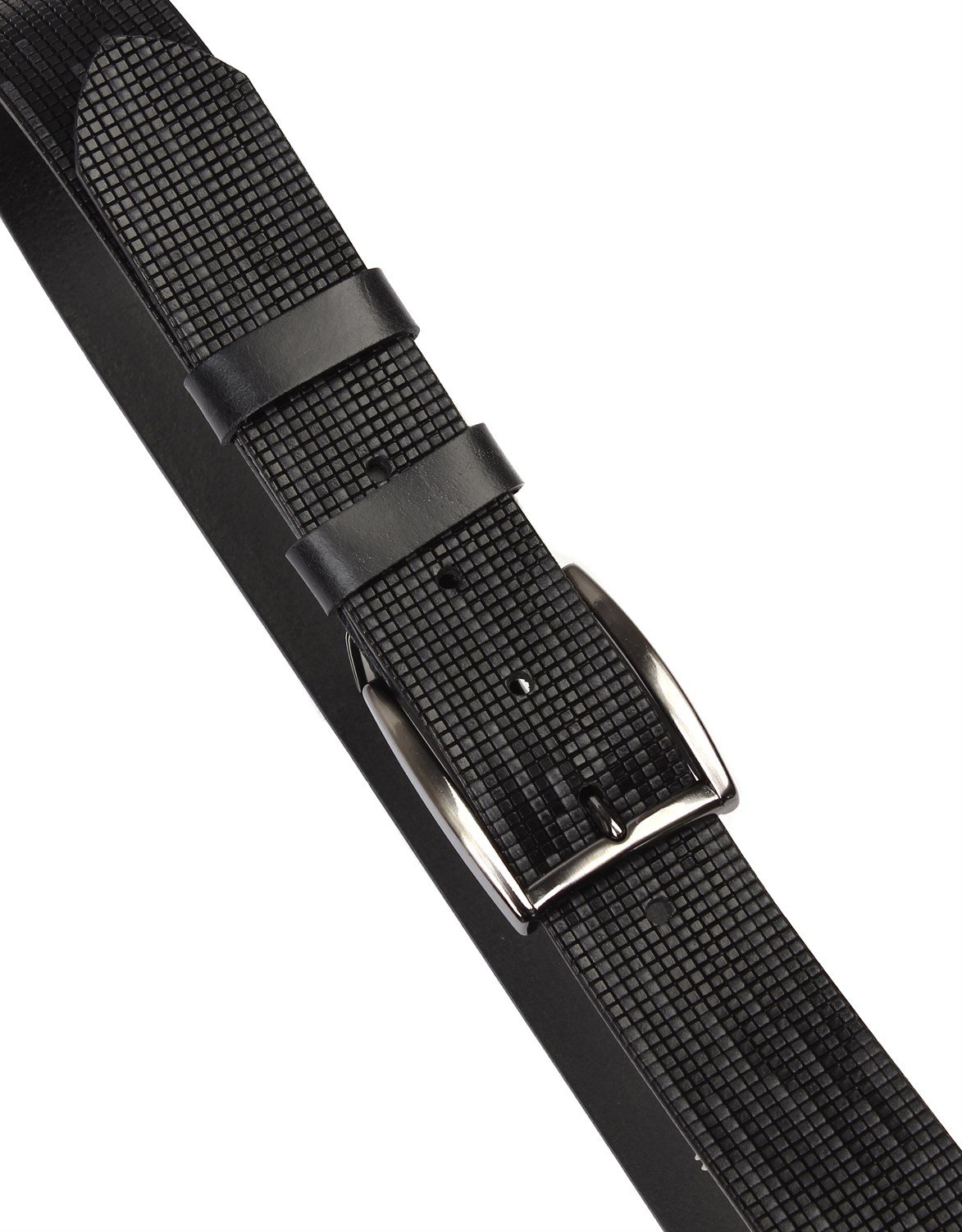 Siyah Hakiki Deri Spor Erkek Kemeri sk3011