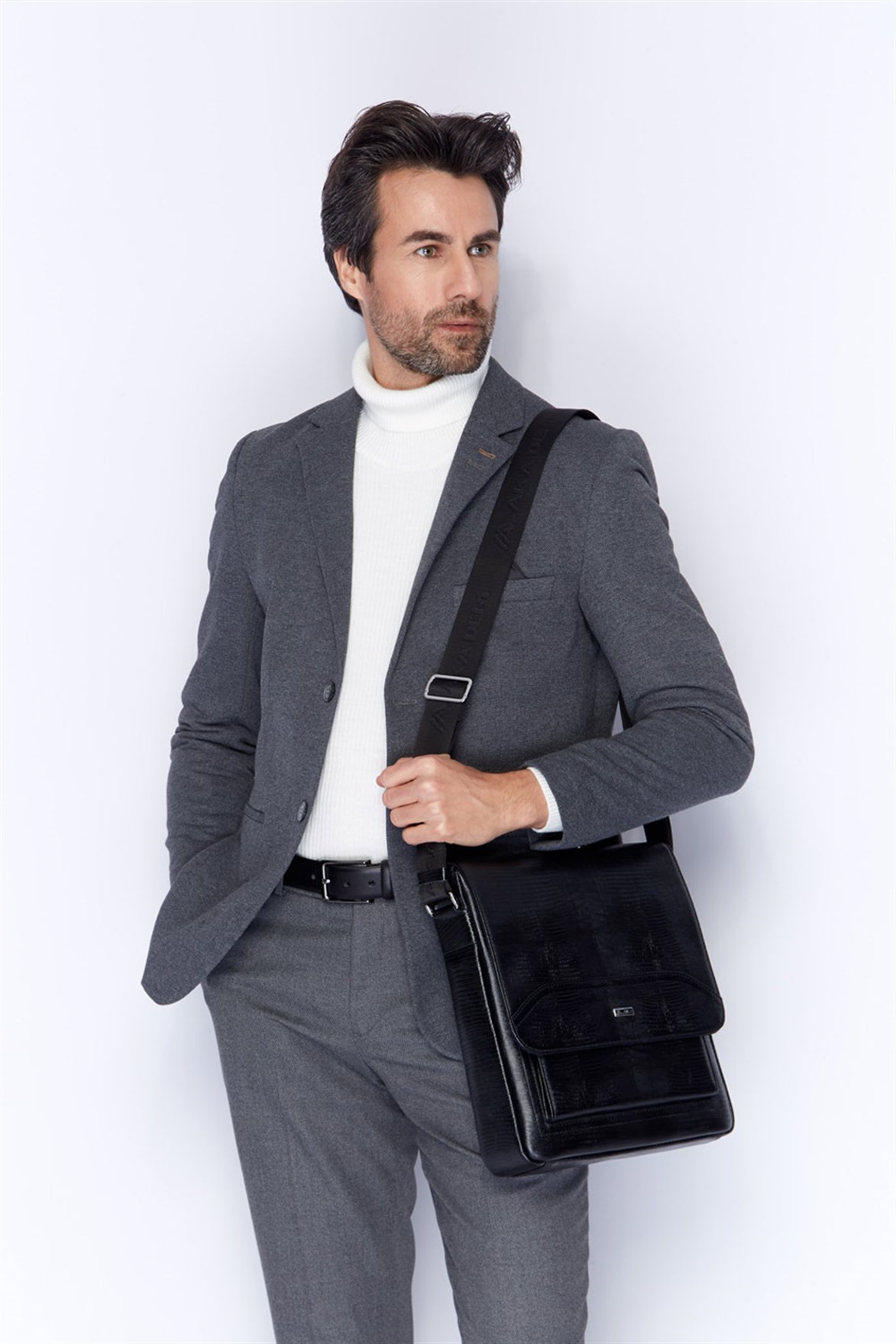 Genuine Leather Shoulder Bag - 353 - 10