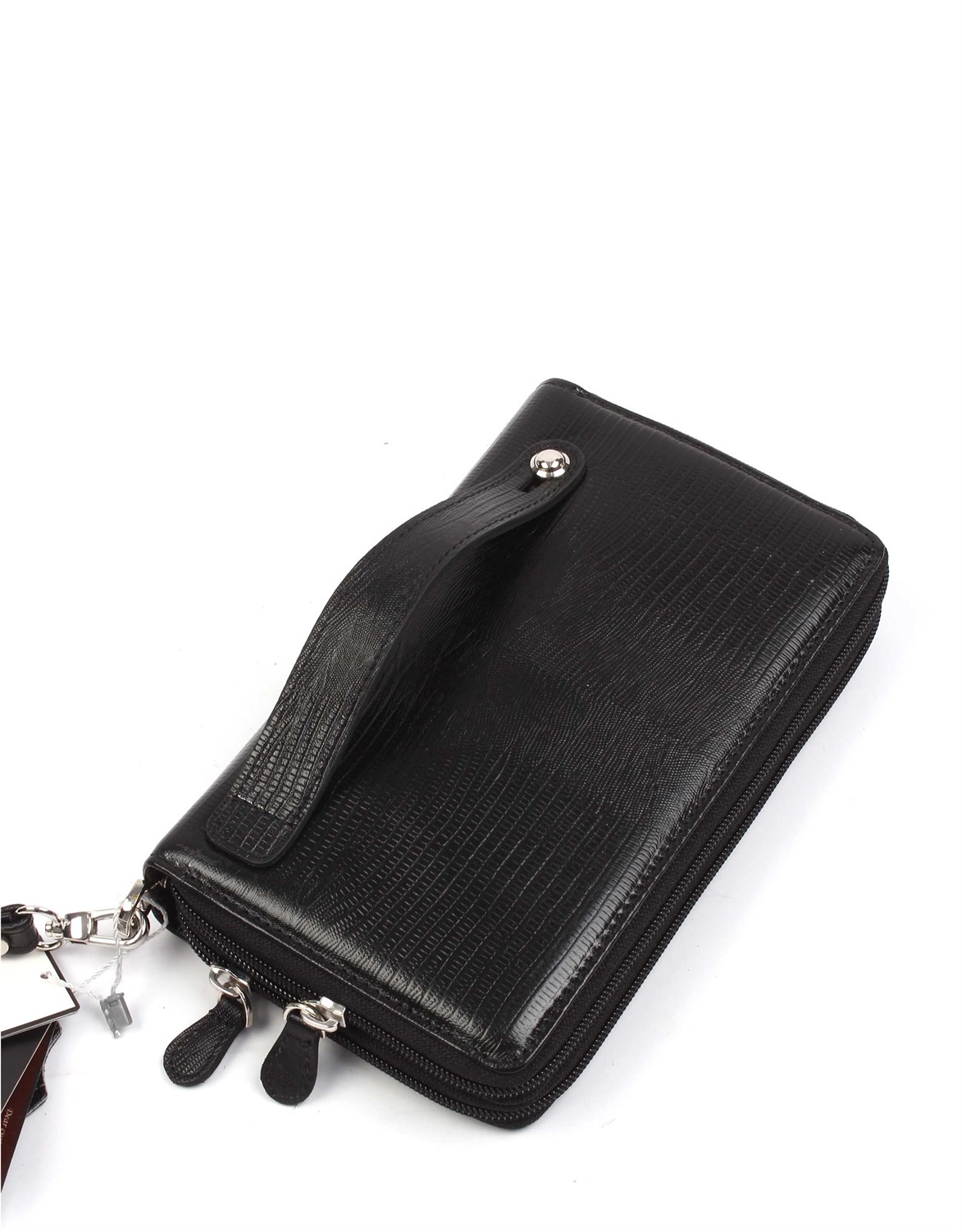 Siyah Lazer Desenli - Deri El Çantası 331