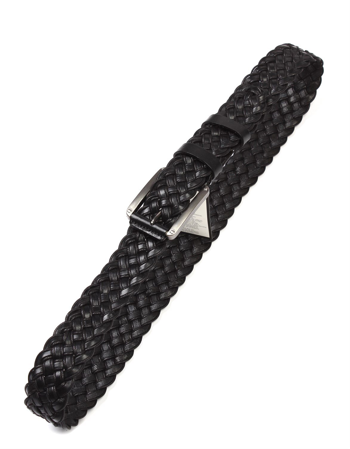 Siyah Örgülü Spor Deri Kemer