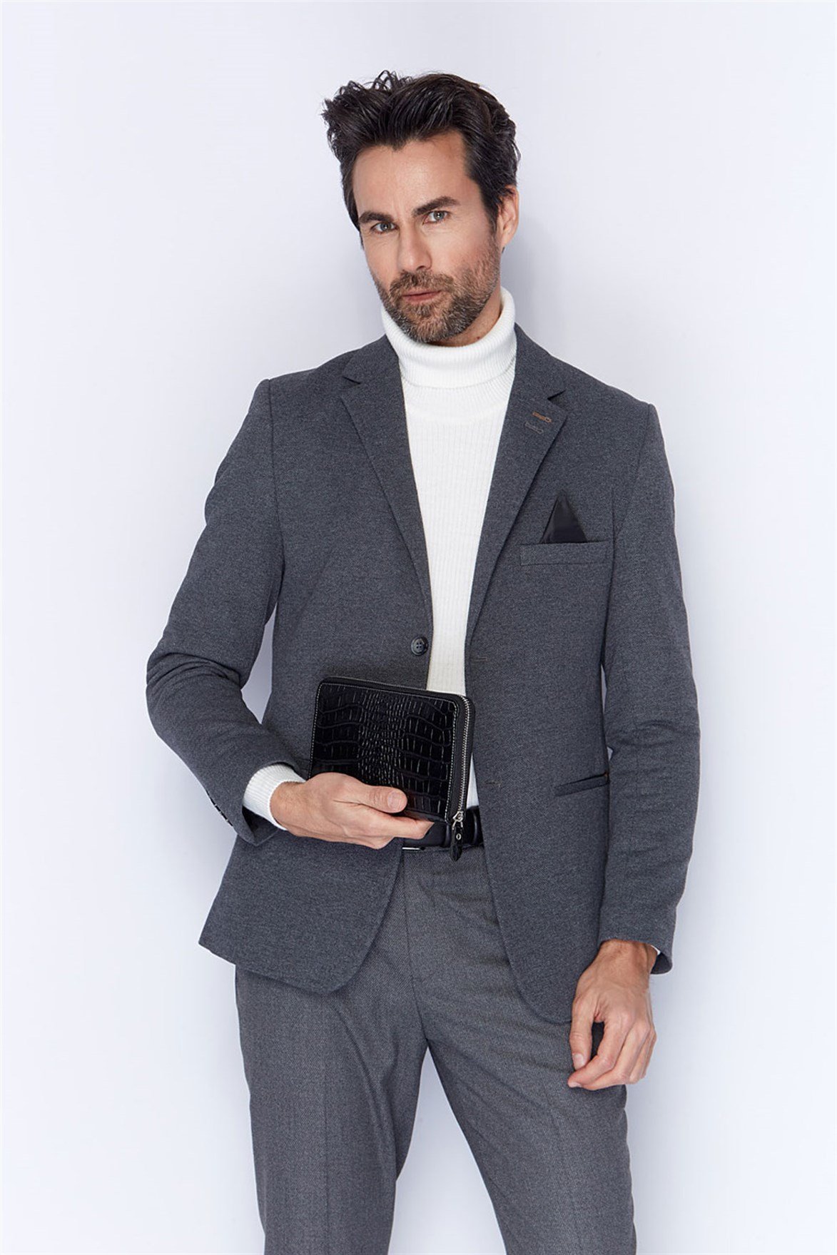 Genuine Leather Handbag - 320 - 12