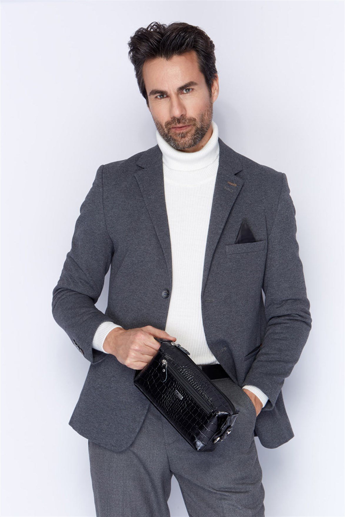 Genuine Leather Handbag - 116 - 12