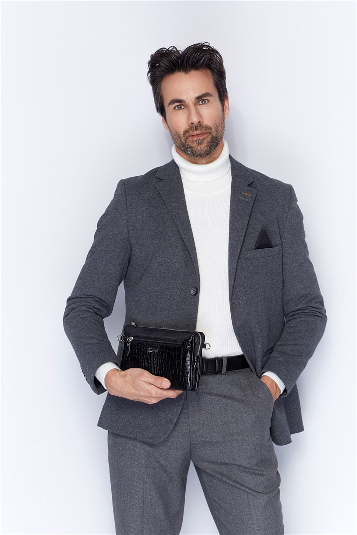 Aka Deri Erkek El Çantası 364