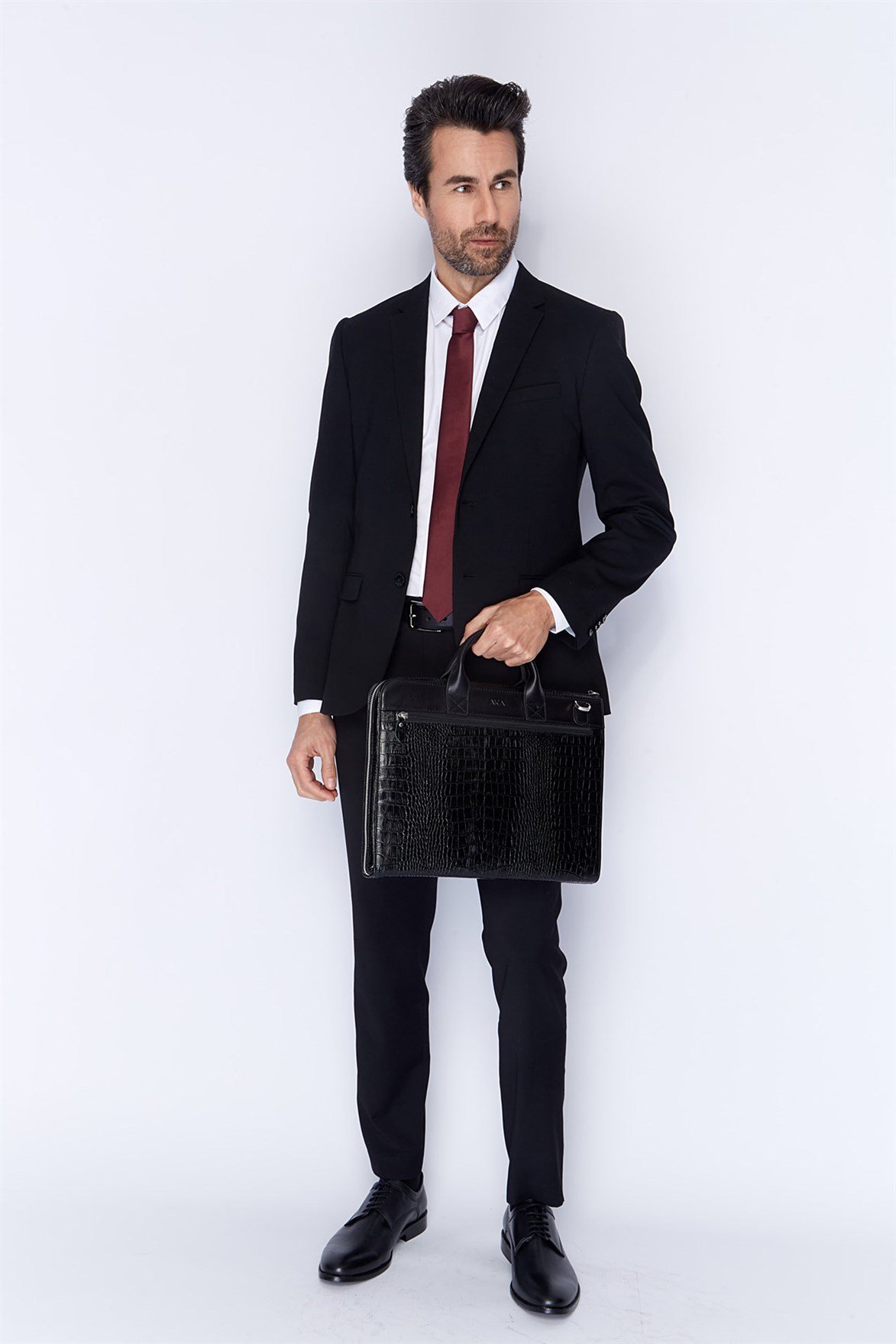 Genuine Leather Briefcase - 241 - 12