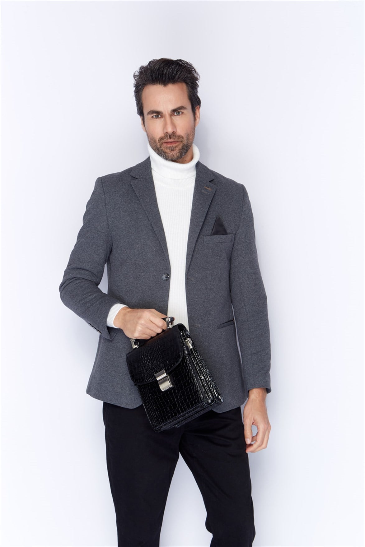 Genuine Leather Portfolio Bag - 301 - 12