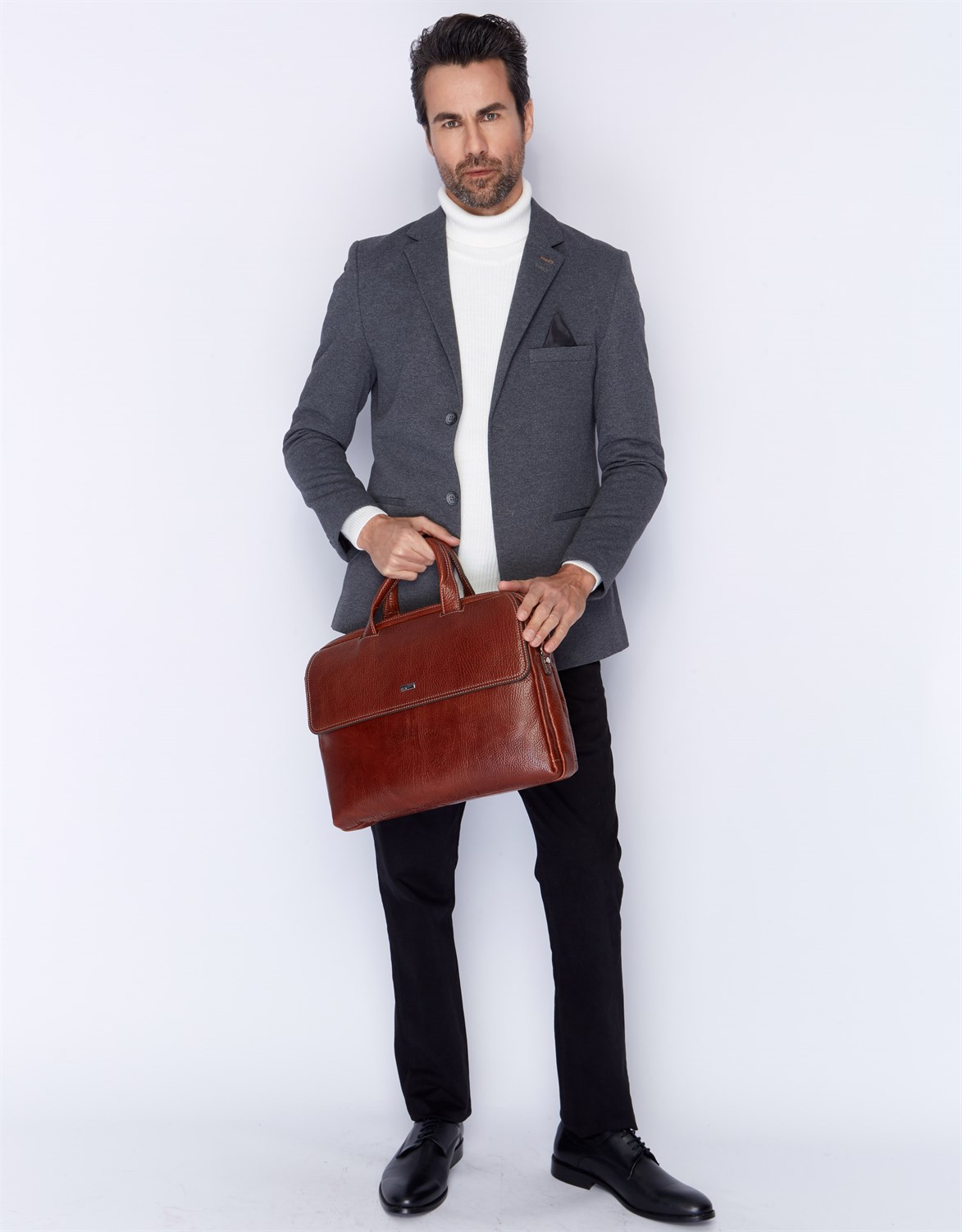 Genuine Leather Briefcase - 248 - 63
