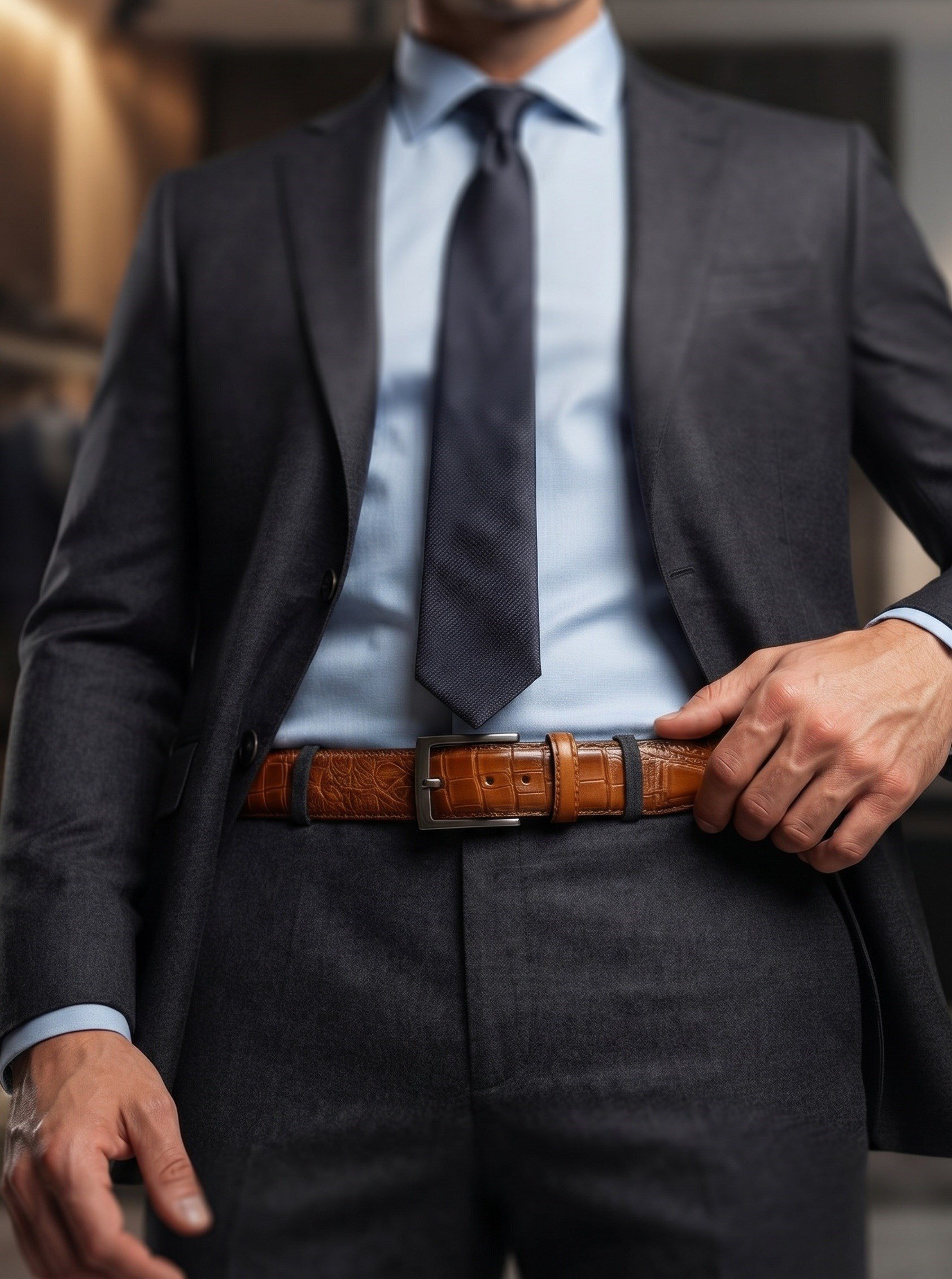 Taba Klasik Deri Kemer kk2024