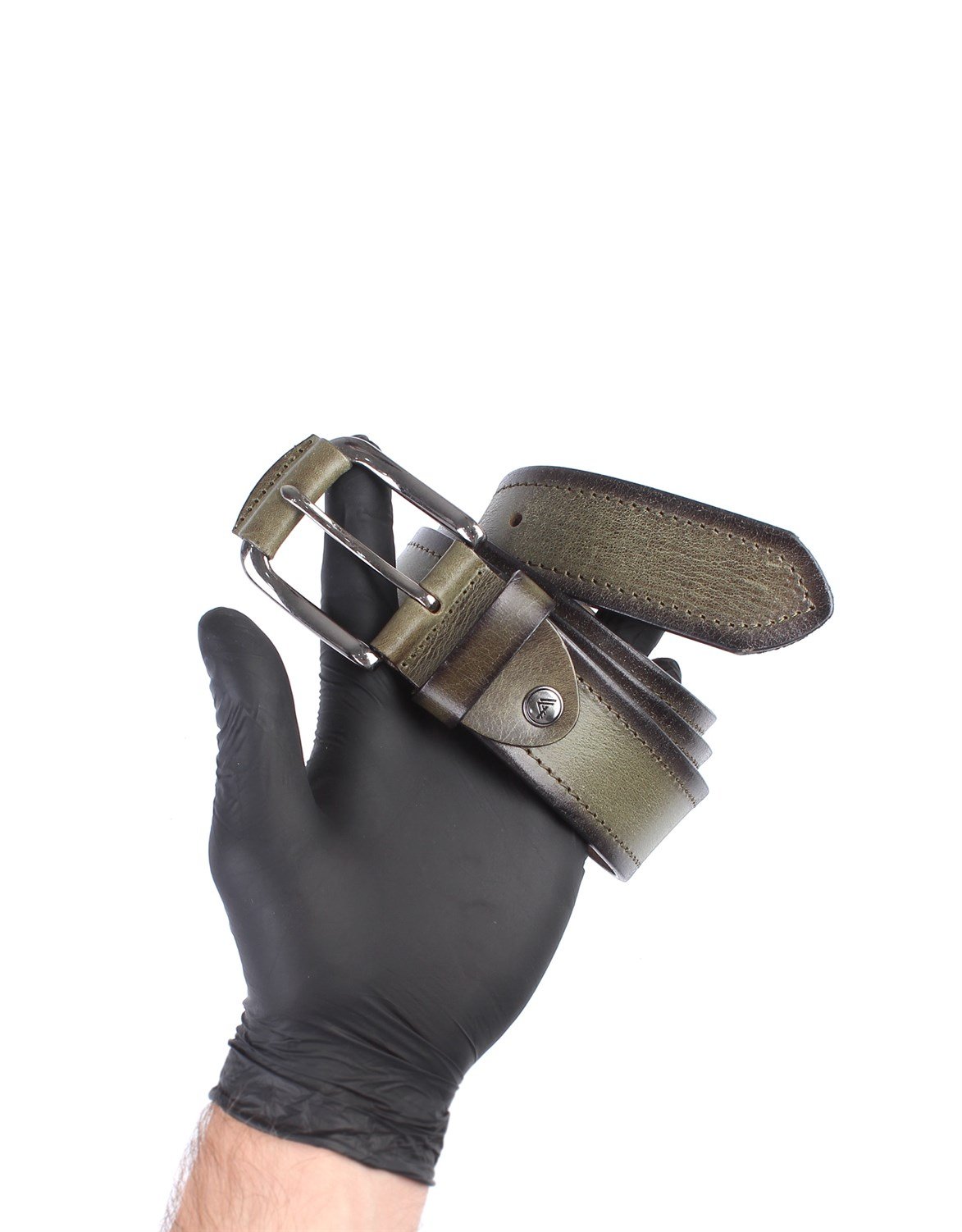 Yeşil Spor Deri Kemer sk061