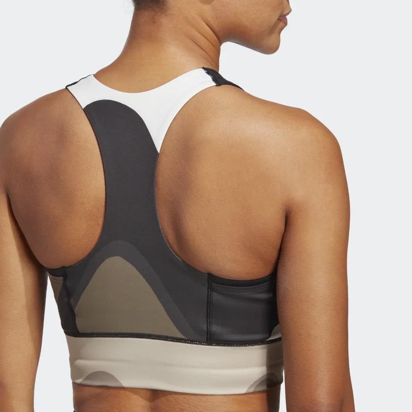 Adidas HR8171 X Marimekko Running Pocket Spor Bra Siyah