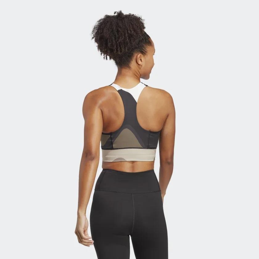 Adidas HR8171 X Marimekko Running Pocket Spor Bra Siyah