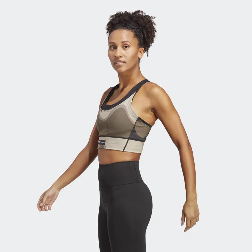 Adidas HR8171 X Marimekko Running Pocket Spor Bra Siyah