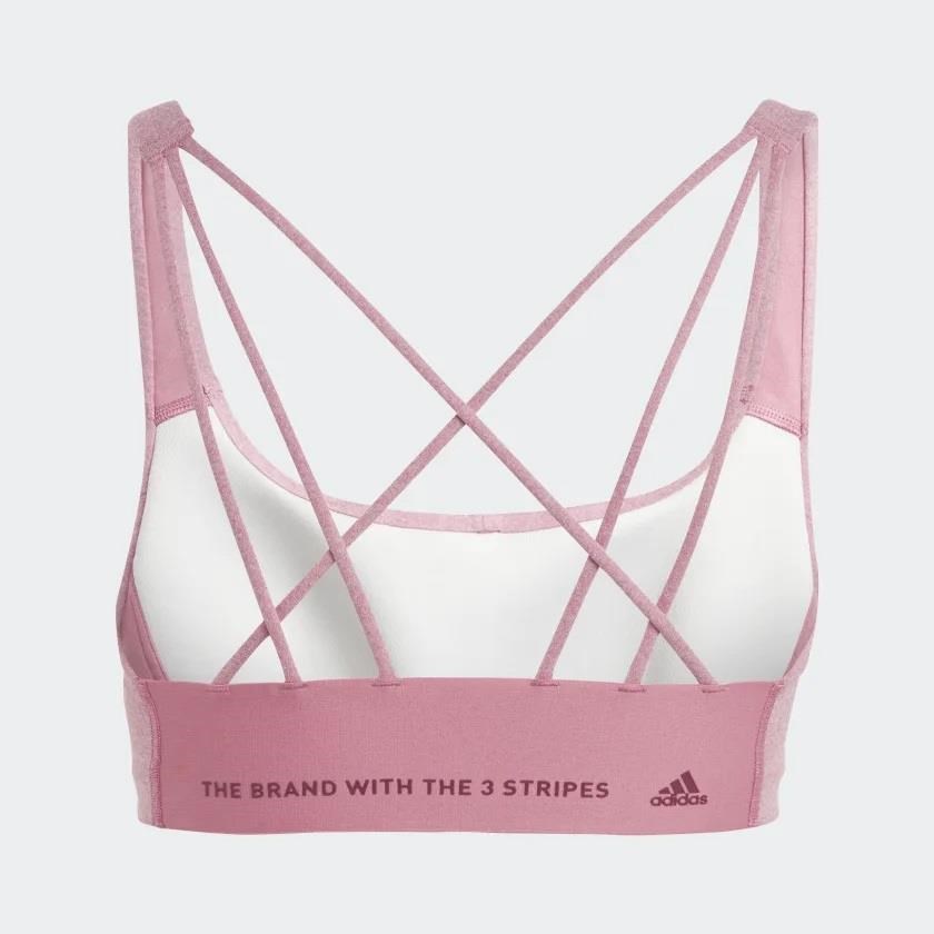 Adidas HR9669 CoreFlow Running Medium Pedli Spor Bra Pembe