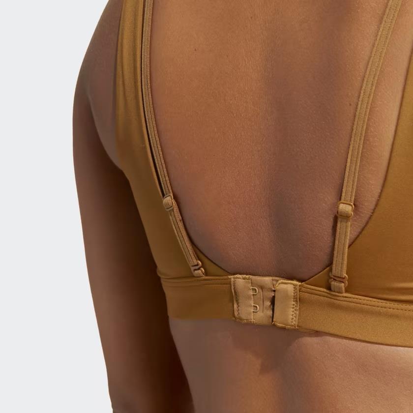 Adidas HR9733 Powerimpact Luxe Medium Kahverengi Kadın Sporcu Sütyeni