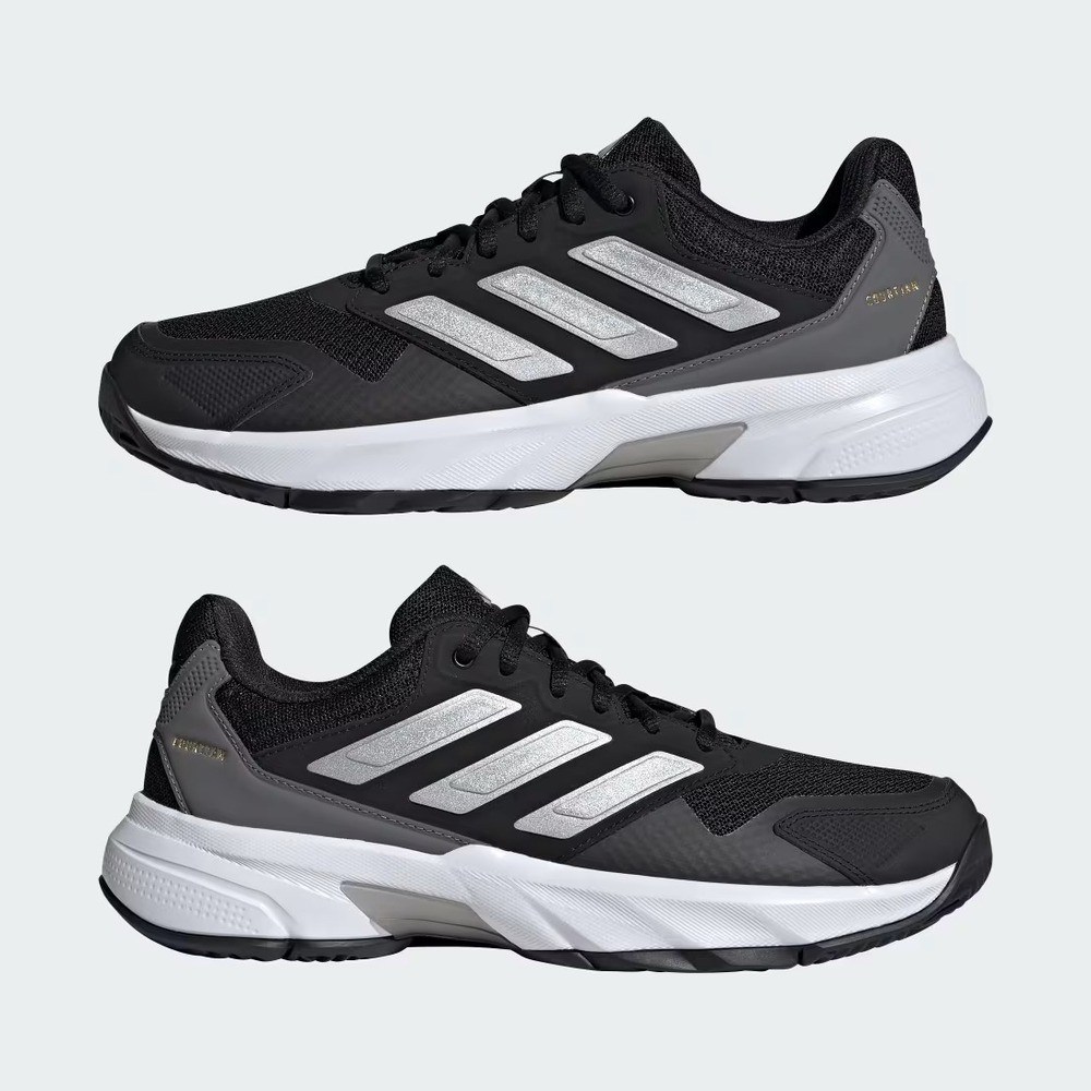Adidas ID2458 Courtjam Control 3 Sert Kort Kadın Tenis Ayakkabısı Siyah