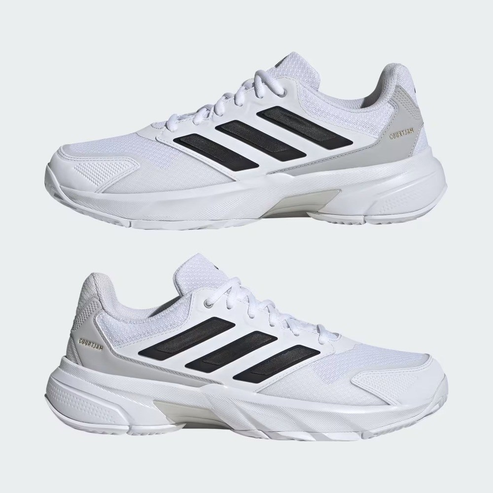 Adidas IF7888 Courtjam Control 3 Sert Kort Erkek Tenis Ayakkabısı Beyaz