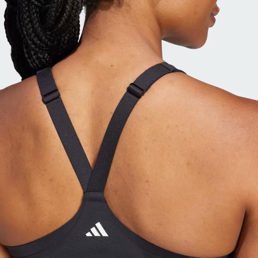 Adidas IL2911 TLRD Impact Luxe Destekli Pedli Siyah Sporcu Brası 
