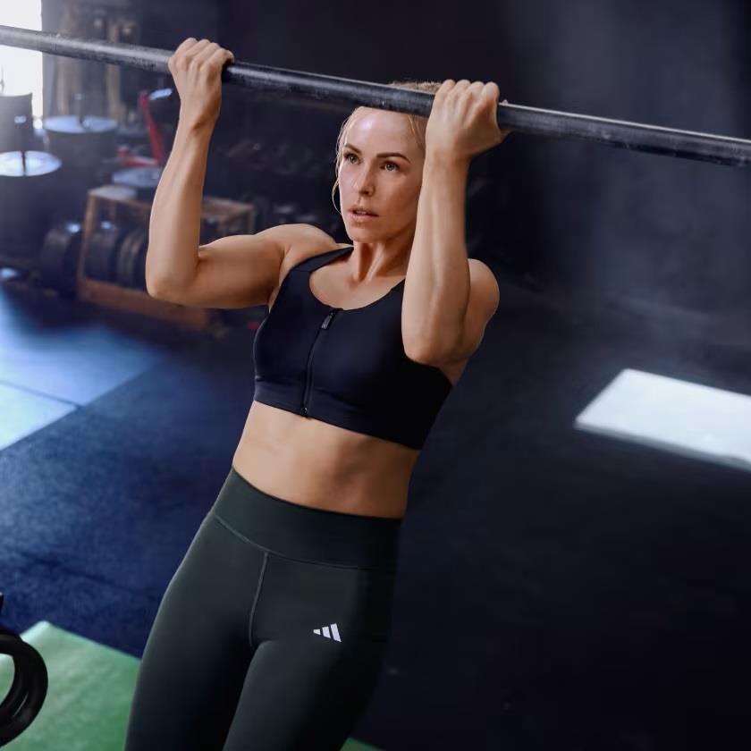 Adidas IL2911 TLRD Impact Luxe Destekli Pedli Siyah Sporcu Brası 