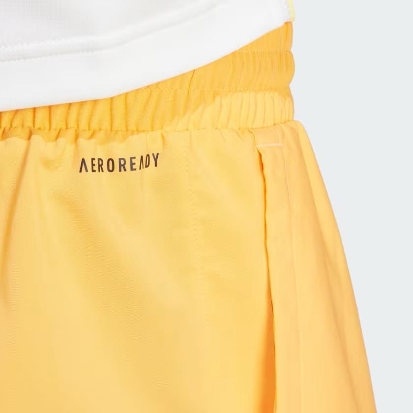 Adidas IP1889 - 7 Club 3-Stripes Tenis Shorts Erkek Sarı Şort