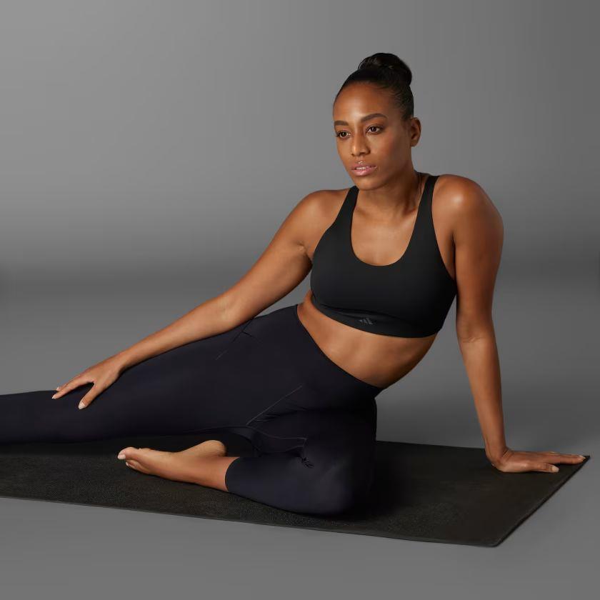 ADIDAS IQ3368 All Me Luxe Medium-Support Siyah Sporcu Sütyeni