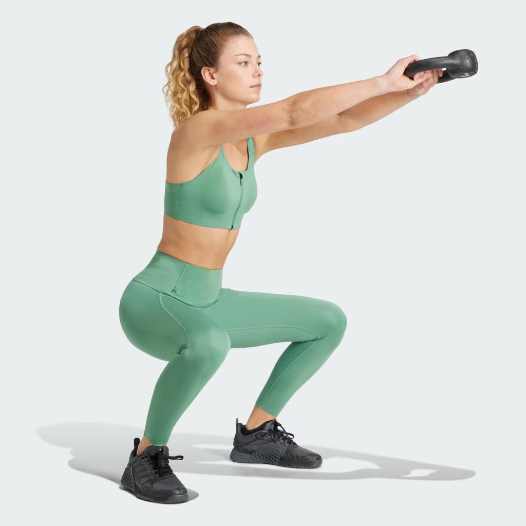 Adidas IT6655 TLRD Impact Luxe Destekli Pedli Yeşil Sporcu Brası 